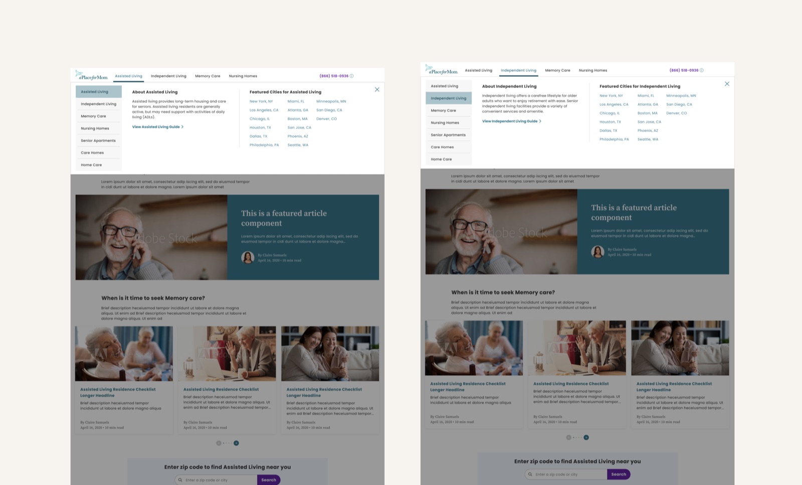 Navigation redesign