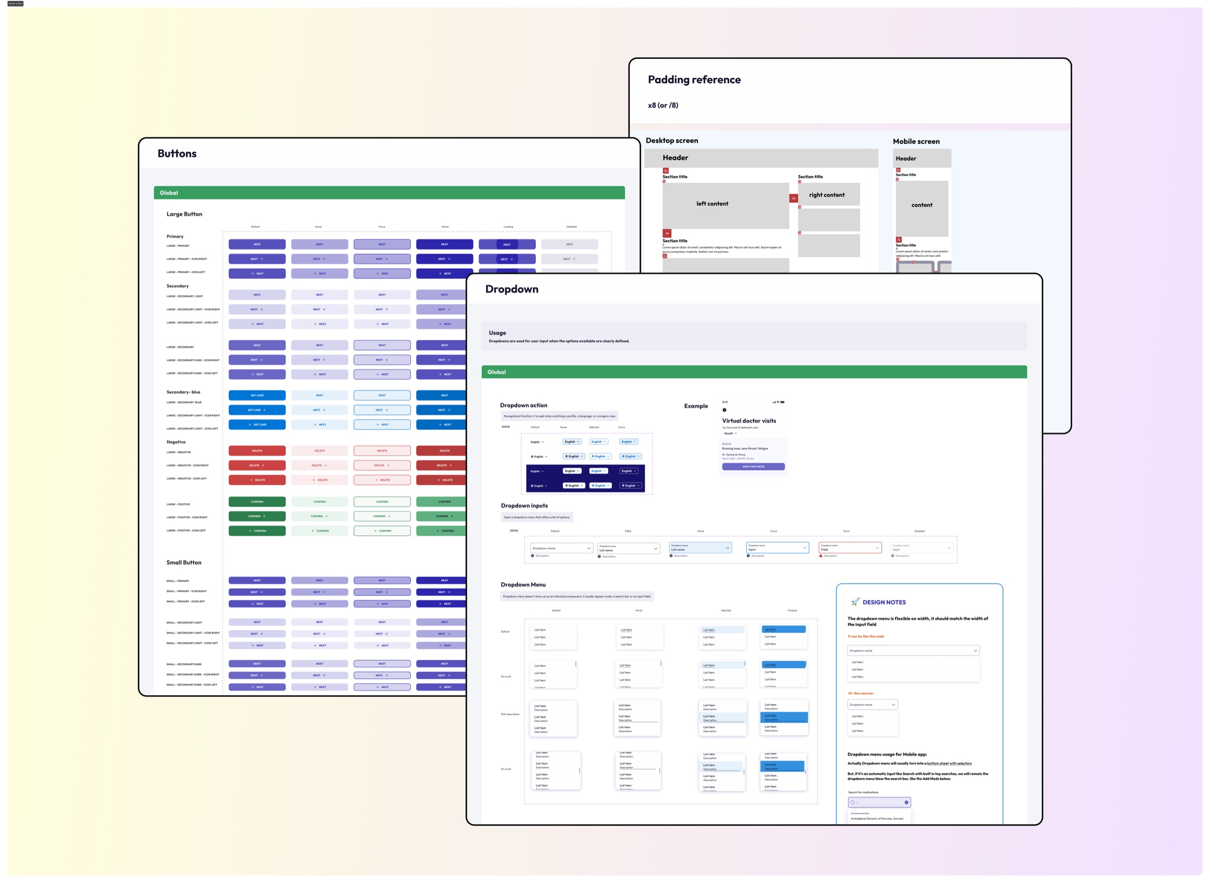 Design system overview