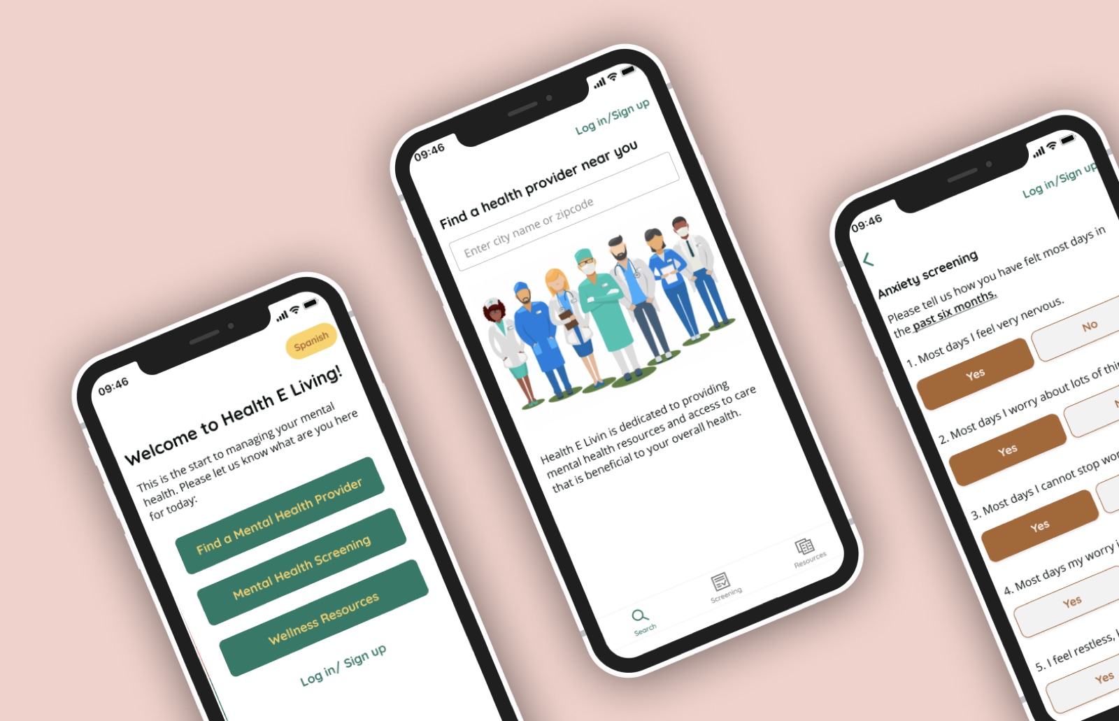 The Health E Living app
